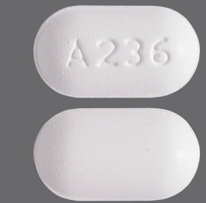 Butal/APAP/Caf 50-325-40mg Tab Able Laboratories Inc Pill Identification: A 236 