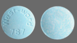 Blue Fioricet – Hikma Pharmaceuticals USA Inc – Generic Fioricet Pill Identification: West-ward 787