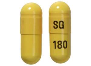 Gabapentin - ScieGen Yellow Capsule/Oblong, 19mm