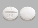 White Trazodone 100 mg 8 06 Pill – white round, 10mm