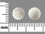 Apotex Trazodone 50mg – APO T50 Pill – white round, 8mm